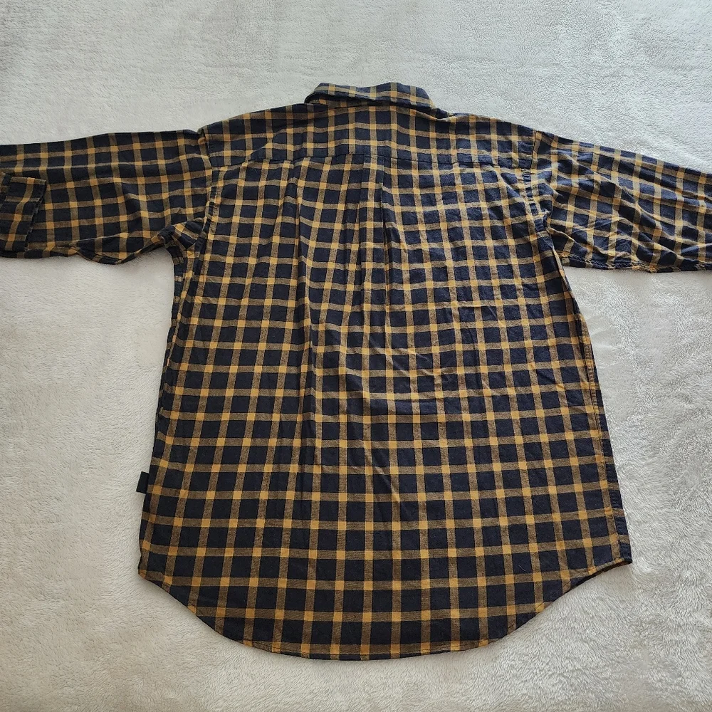 Patagonia Long-Sleeve Chima Cotton Shirt, Men's Large, EUC - Pine Lodge/Black - Picture 9 of 10